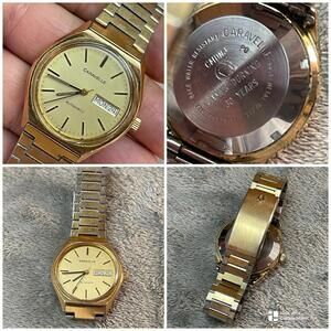 VTG Caravelle Bulova Mens Automatic Watch Quick Date ( Parts/repair) READ